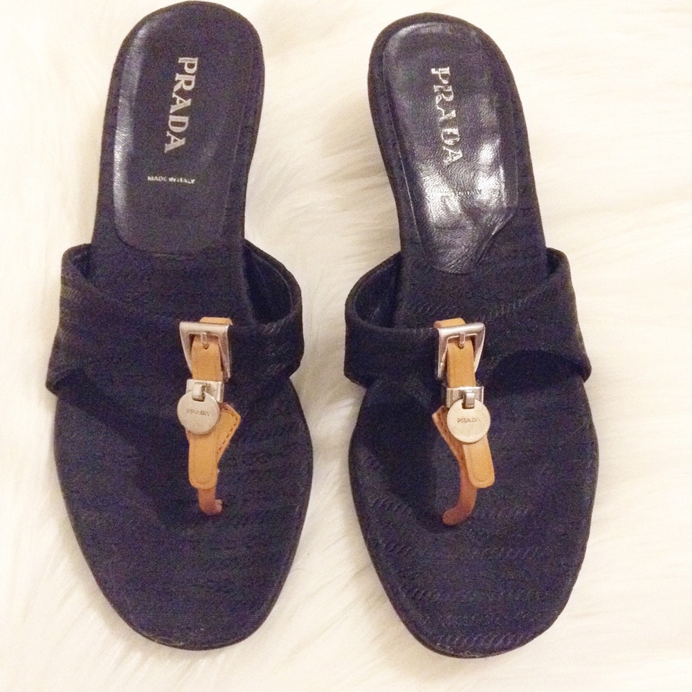 Prada Thong Kitten Heel